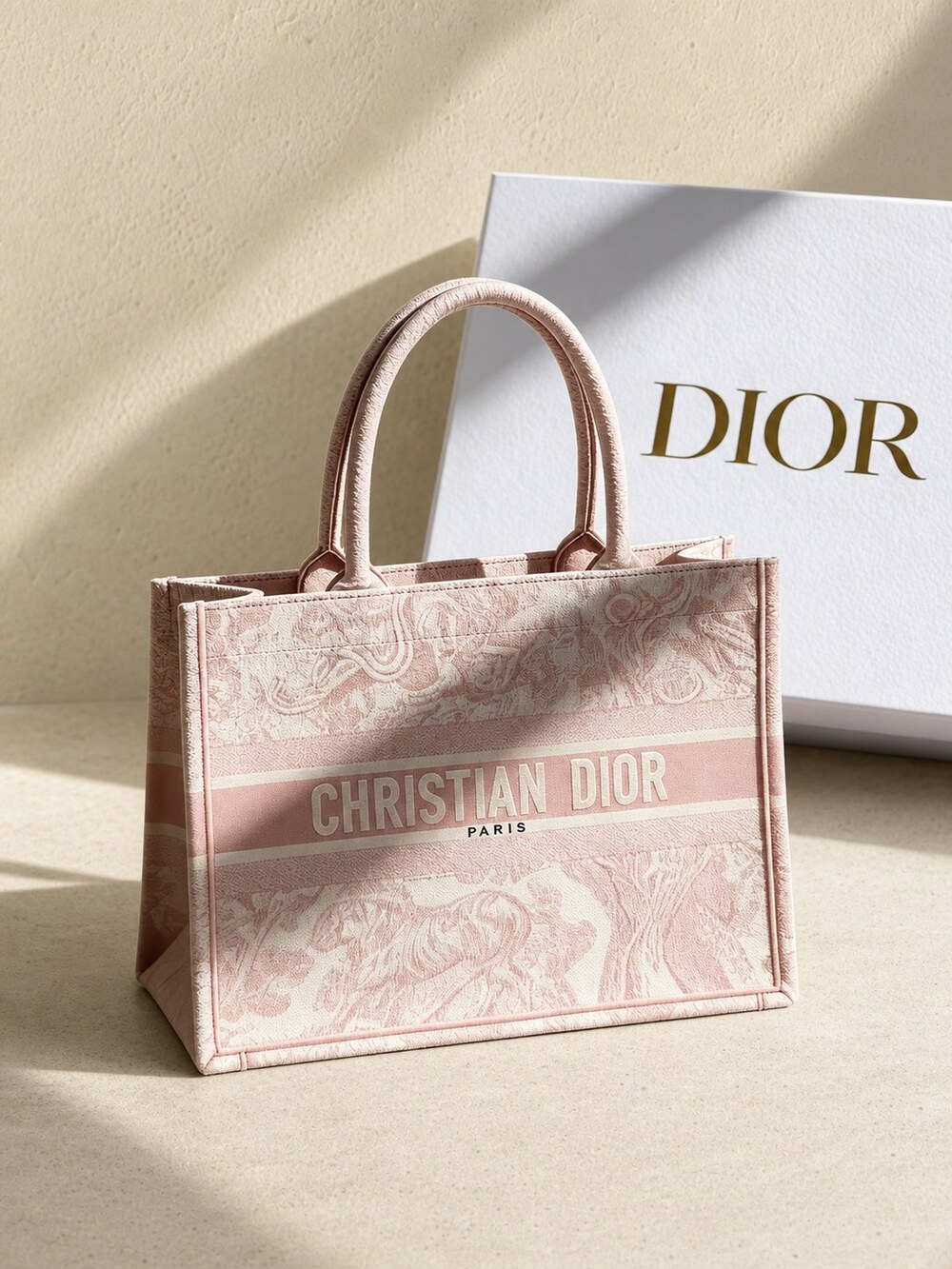Large Dior Book Tote Bag Pink | New / Unused